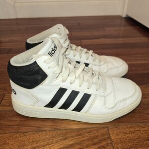 Adidas Men's White and Black Sneaker - Sz 8.5s
